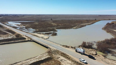В Кызылкогинском районе очищено 12 км русла рек Ногайты и Уил