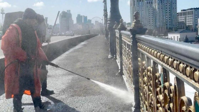 Масштабные работы по благоустройству и саночистке ведутся в Астане